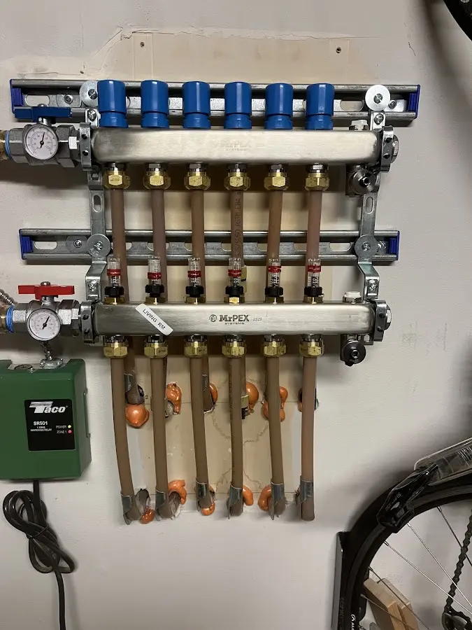 Plumber performing Gas Line Installation at a residential property in Jupiter Farms